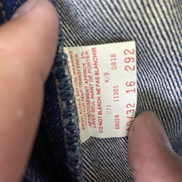 GWG Scrubbies Boot Cut Navy Blue Men's Jeans 38x28*‎ Vintage - Picture 8 of 13